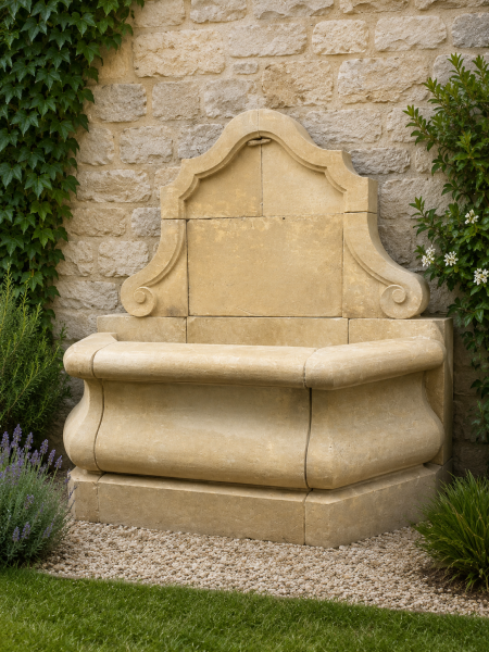 Fontaine artisanale pour extérieur provençal à Grasse 