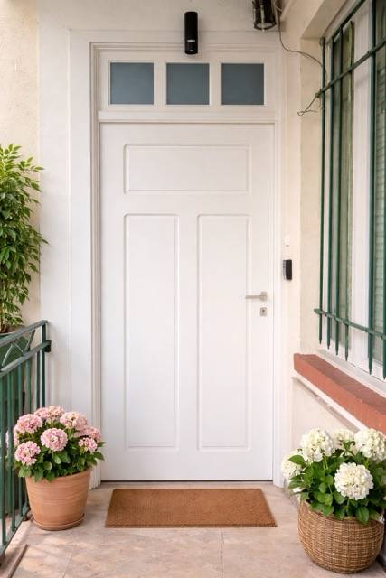 Porte en bois raffinée, durable et authentique réalisée aux alentours de Saint-Laurent-du-Var